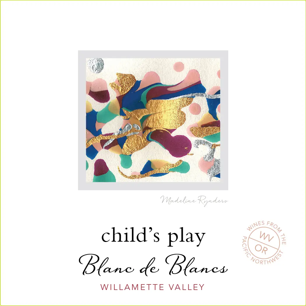 Official Child’s Play Blanc de Blancs label artwork